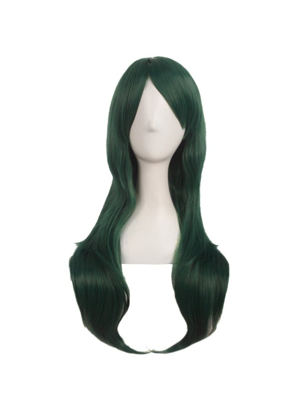 Women's Pine Green 28" 70cm Long Curly Ends Costume Cosplay Modern Hair Wig